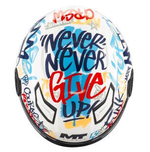 Casca MT Helmets Lite Crew - Open face, alb lucios, ECE 22.06 - Img 4