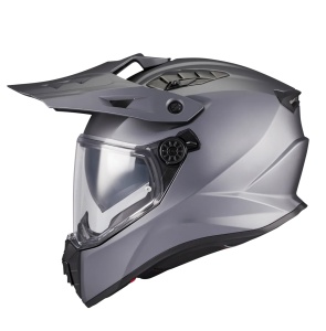 Casca MT Helmets Track SV Pure - Adventure, gri mat, Ochelari soare incluși, ECE 22.06