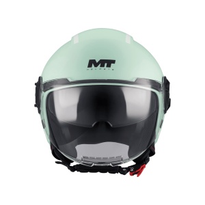 Casca MT Helmets Viale SV S Tasty - Open face, verde mat, Ochelari soare incluși, ECE 22.06 - Img 3