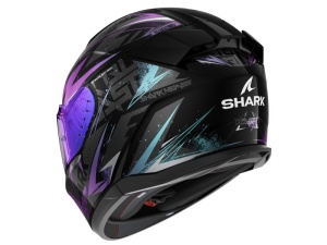Casca SHARK D-SKWAL 3 BLAST-R - Integrală, negru/gri/mov lucios, Ochelari soare incluși - Img 3