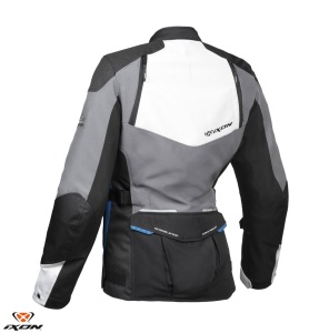 Geaca moto Ixon Balder LS - dama, all season, impermeabila, touring/adventure, negru/gri/albastru - Img 2