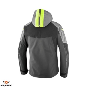 Geaca moto Ixon Burning MS - barbati, all season, impermeabila, urban/touring/adventure, gri/negru/galben - Img 2