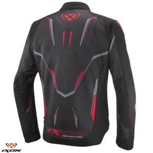 Geaca moto Ixon Demoniak MS - barbati, vara, impermeabila, roadster/racing, negru/rosu - Img 2