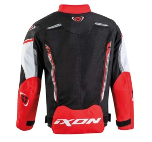 Geaca moto Ixon Striker AIR KID - copii, street/sport, negru/alb/rosu - Img 2