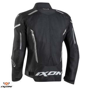 Geaca moto Ixon Striker AIR WP MS - barbati, vara, impermeabila, roadster/racing, negru/alb - Img 2