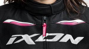 Geaca moto Ixon Striker AIR WPL LS - dama, vara, impermeabila, roadster/racing, negru - Img 4