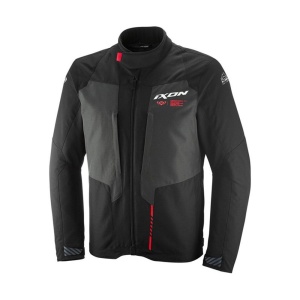 Geaca moto Ixon TYR - barbati, impermeabila, touring/adventure, negru/antracit/rosu