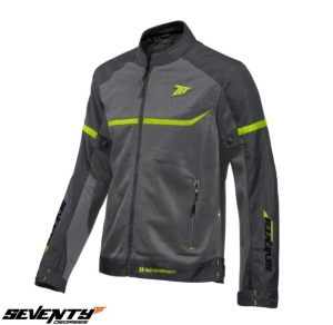 Geaca moto Seventy Degrees SD-JR30.1 Mojave - barbati, vara, racing, gri/galben fluor