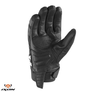 Manusi moto piele Ixon MIG 2 WP MS - barbati, all season, impermeabile, sport, degete tactile, negru/alb - Img 2