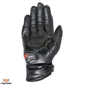 Manusi moto piele Ixon RS4 AIR MS - barbati, vara, sport, degete tactile, negru - Img 2