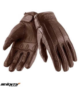 Manusi moto piele Seventy Degrees SD-C24 - barbati, vara, street, maro