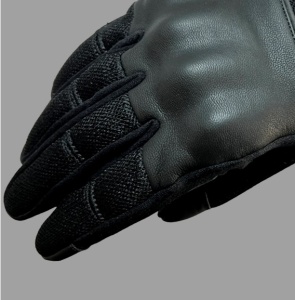 Manusi moto piele Seventy Degrees SD-C36 Icon - barbati, vara, urban, degete tactile, negru - Img 2