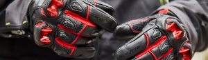 Manusi moto piele Seventy Degrees SD-N47 - barbati, iarna, impermeabile, racing/naked, negru/rosu - Img 2