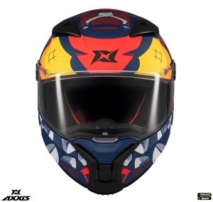 Casca Axxis Fenix Angry Face - Integrală, rosu mat, ECE 22.06 - Img 3