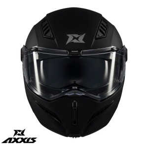 Casca Axxis GhostFighter SV - Flip-up, negru mat, Ochelari soare incluși, ECE 22.06 - Img 4