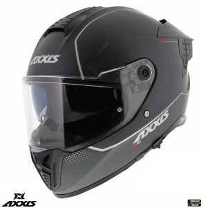 Casca Axxis Hawk SV - Integrală, titanium mat, Ochelari soare incluși, ECE 22.06