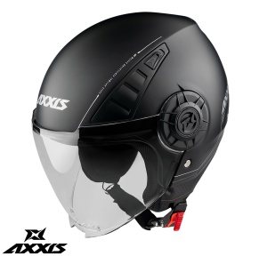 Casca Axxis Metro A1 Negru Lucios - Img 1