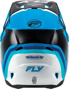 Casca Fly Racing KINETIC - Cross enduro, negru/alb/albastru, ECE 22.06 - Img 2
