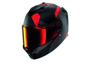 Cască Integrală SHARK SPARTAN GT PRO DOKHTA CARBON MAT negru/rosu mat - Img 1