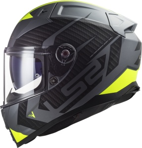 Casca LS2 Helmets Vector II Splitter - Integrală, gri titan/galben mat, Pinlock și ochelari soare incluși, ECE 22.06 - Img 3