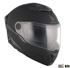 Casca MT Helmets Atom 2 SV - Flip-up, negru mat, Ochelari soare incluși, ECE 22.06 - Img 4