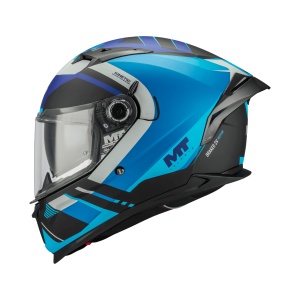 Casca MT Helmets Braker SV Inception - Integrală, albastru mat, ochelari soare incluși, ECE 22.06