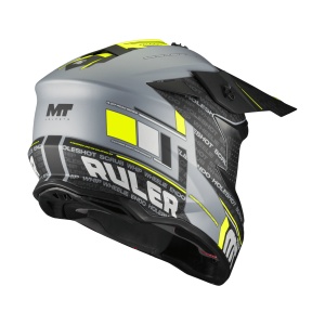 Casca MT Helmets Falcon S Ruler - Cross enduro, gri mat, ECE 22.06 - Img 4