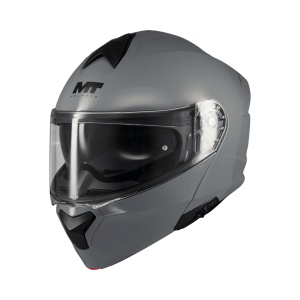 Casca MT Helmets Genesis SV Pure - Flip-up, gri lucios, Ochelari soare incluși, ECE 22.06 - Img 2