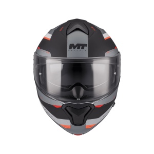 Casca MT Helmets Genesis SV Raccoon B5 - Flip-up, rosu mat, Ochelari soare incluși, ECE 22.06 - Img 3