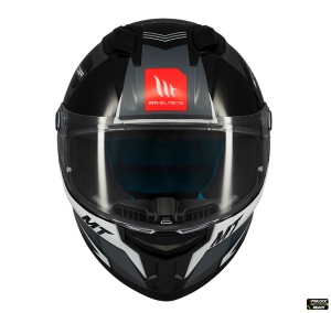 Casca MT Helmets Stinger 2 Tron - Integrală, negru/gri lucios, ECE 22.06 - Img 3
