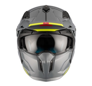 Casca MT Helmets Streetfighter SV S - Adventure, gri lucios, Ochelari soare incluși, ECE 22.06 - Img 3
