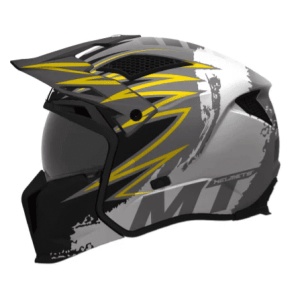 Casca MT Helmets Streetfighter SV S Tackle - Adventure, gri mat, Ochelari soare incluși, ECE 22.06