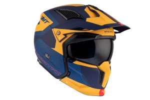 Casca MT Helmets Streetfighter SV S Totem - Adventure, galben mat, Ochelari soare incluși, ECE 22.06 - Img 4