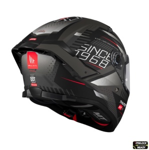 Casca MT Helmets Thunder 4 SV Luminence - Integrală, negru/gri mat, Ochelari soare incluși, ECE 22.06 - Img 4