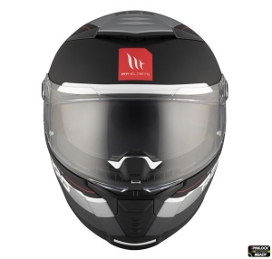 Casca MT Helmets Thunder 4 SV R25 - Integrală, negru/gri mat, Ochelari soare incluși, ECE 22.06 - Img 3