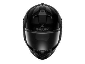 Casca SHARK RIDILL 2 BLANK - Integrală, negru/lucios, Ochelari soare incluși - Img 2