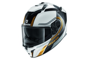 Casca SHARK SPARTAN GT TRACKER - Integrală, alb/galben/negru
