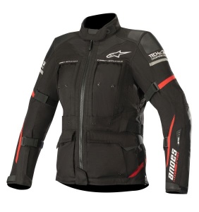 Geaca moto Alpinestars STELLA ANDES PRO DRYSTAR TECH-AIR - dama, iarna/all season, impermeabila, street/adventure, negru/rosu
