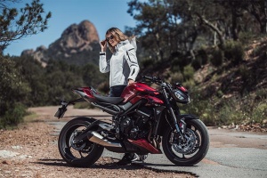 Geaca moto Ixon Burning LS - dama, all season, impermeabila, urban/touring/adventure, gri lucios - Img 3