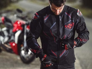 Geaca moto Ixon Demoniak MS - barbati, vara, impermeabila, roadster/racing, negru/rosu - Img 3
