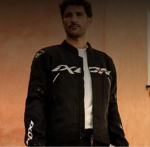 Geaca moto Ixon Meteor 31 MS - barbati, impermeabila, roadster/racing, negru/alb - Img 3