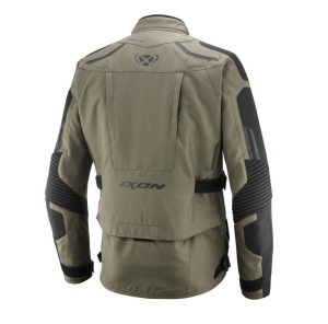 Geaca moto Ixon Midgard - barbati, impermeabila, touring/adventure, khaki/negru - Img 2