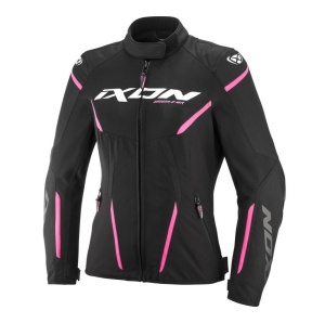 Geaca moto Ixon Striker 2 AIR WP LS - dama, impermeabila, street/sport, negru/roz