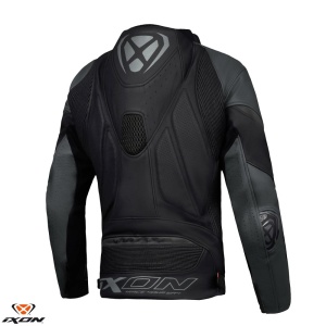 Geaca moto piele Ixon Vortex 3 MS - barbati, vara, racing, negru - Img 2