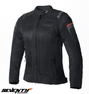 Geaca moto Seventy Degrees SD-JT58 - dama, vara, impermeabila, touring, negru