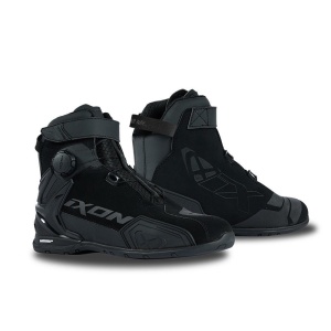 Ghete moto Ixon Bull 2 WP LS - dama, impermeabile, roadster, negru