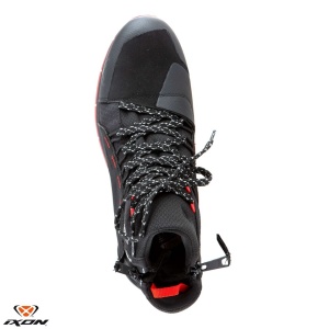Ghete moto Ixon Freaky WP MS - barbati, all season, impermeabile, urban, negru/rosu/alb - Img 3