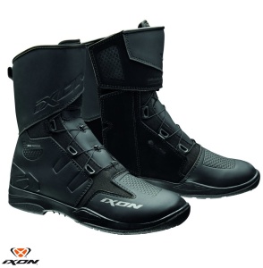 Ghete moto Ixon Kassius MS - barbati, all season, impermeabile, touring/adventure, negru