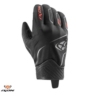 Manusi moto Ixon Pro Hurricane 2 MS - barbati, iarna, impermeabile, street, degete tactile, negru/rosu
