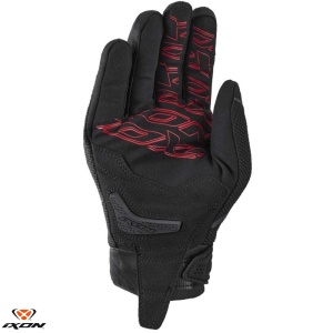 Manusi moto Ixon Roadster Hurricane 2 MS - barbati, vara, street, degete tactile, negru/rosu - Img 2